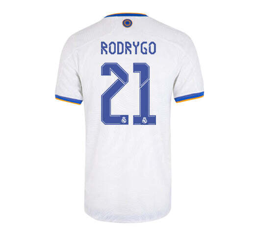 Real Madrid Rodrygo 21 Home Jersey Shirt 21-22
