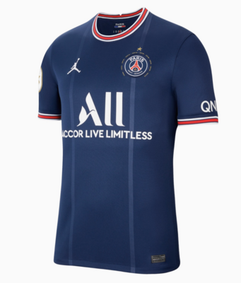 PSG Home Ligue 1 Champions 10th Title Jersey 21-22 (Player Version)