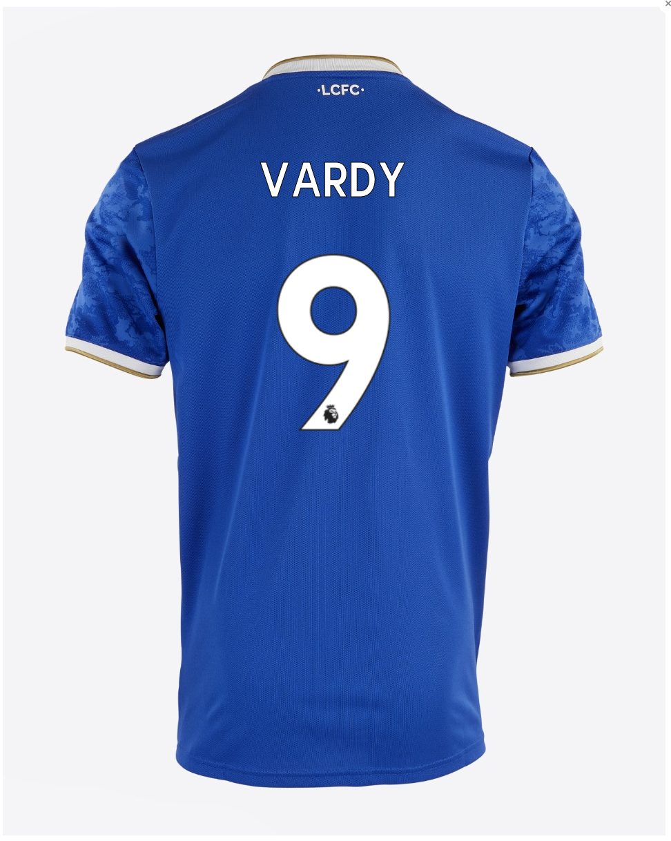 Leicester City Jamie Vardy 9 Home Jersey Shirt 21-22