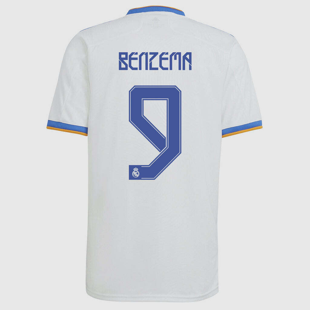 Real Madrid Home UCL Benzema 9  Final Jersey 21-22 (Player Version)