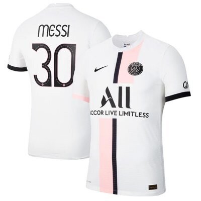 Paris Saint-Germain PSG Away Messi #30 Champion League Jersey (Player Version) 2021-22