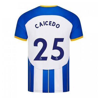 Brighton & Hove Albion Caicedo 25  Home Jersey 2022-23