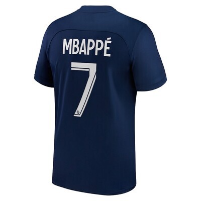 Paris Saint-Germain PSG Mbappé 7 Home  Jersey 22/23