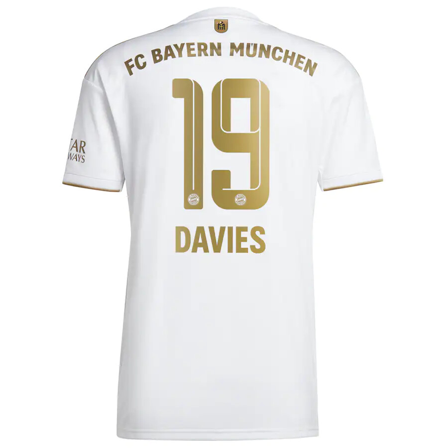 Bayern Munich Alphonso Davies 19 Away  Jersey Shirt 22/23
