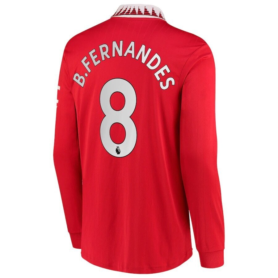 Manchester United B.Fernandes 8 Home Long Sleeve Jersey 22/23