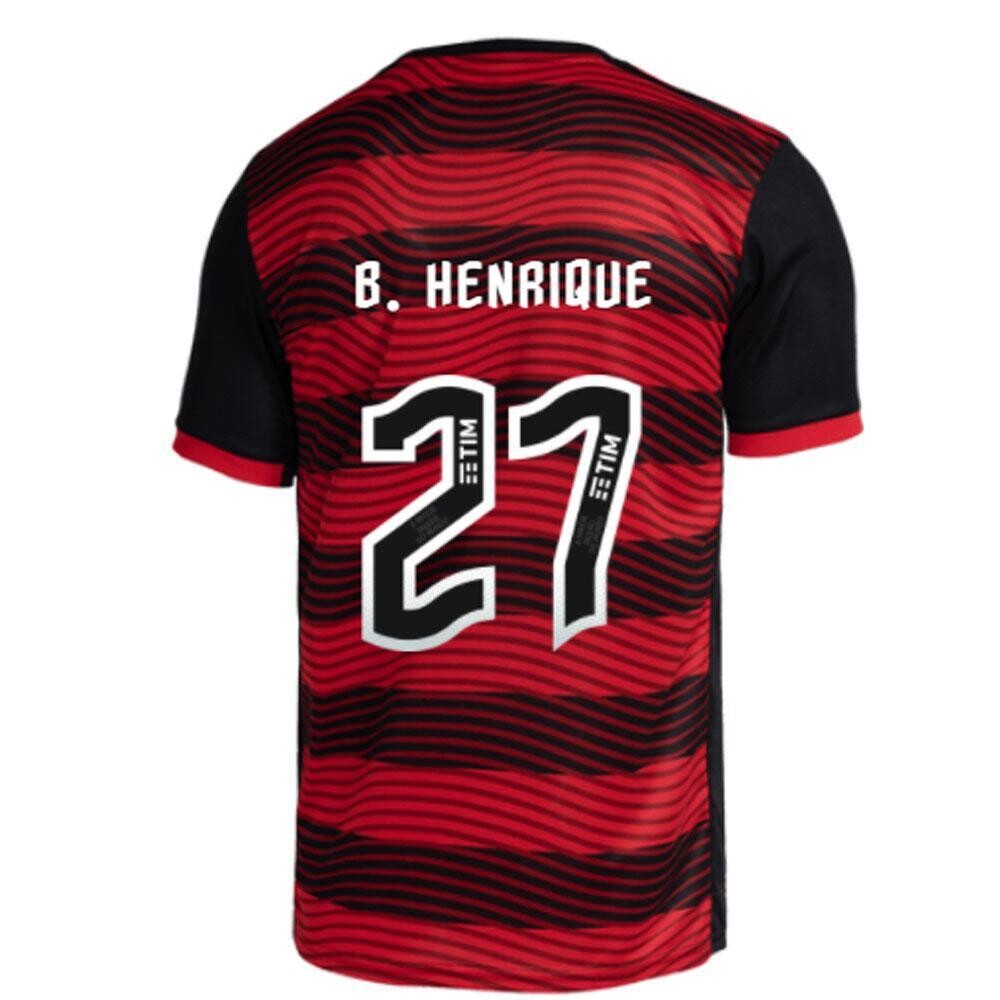 Flamengo Home B.HENRIQUE 27 Jersey Shirt 22/23