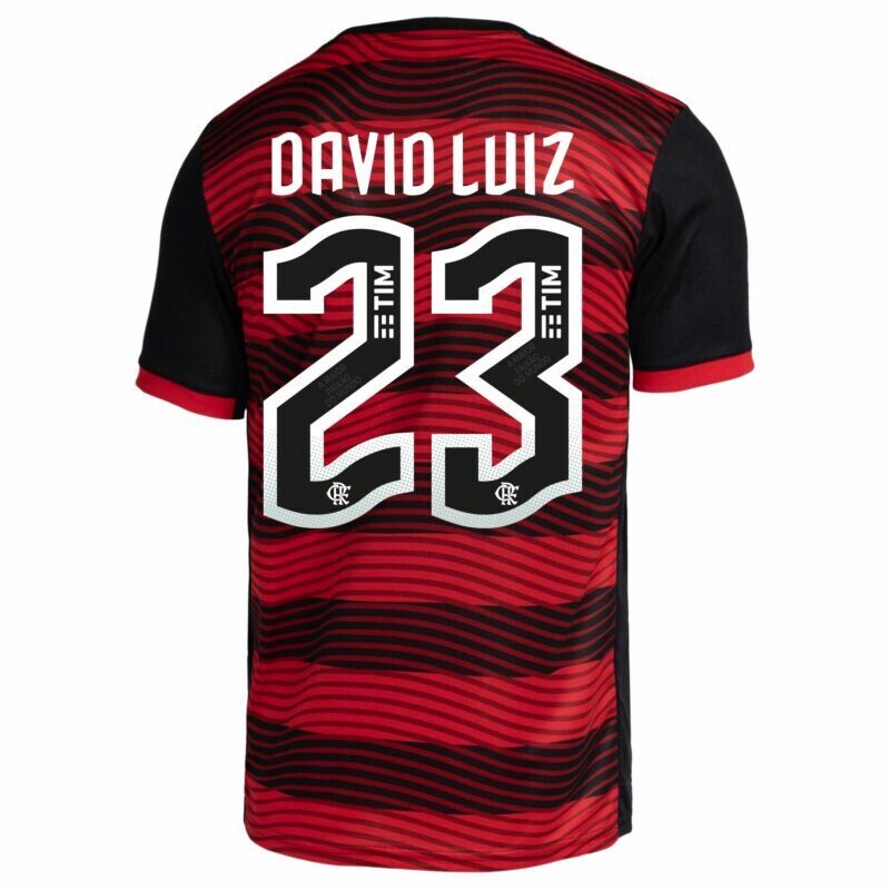 Flamengo Home  David Luiz 23 Jersey Shirt 22/23