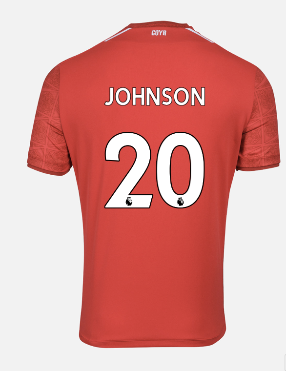 Nottingham Forest Brennan Johnson 20 Home Jersey Shirt 2022/23