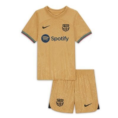 Barcelona Away Jersey Kids Kit 22-23