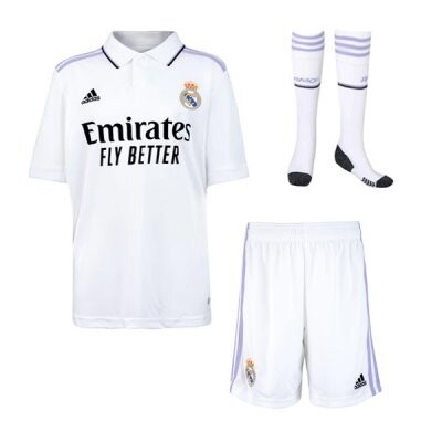 Real Madrid Home Kids Jersey Full Kit 22-23
