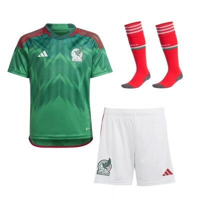 Mexico Home World Cup Jersey Kids Full Kit 2022