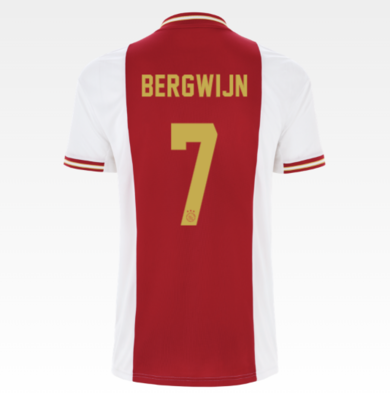 Ajax Steven Bergwijn 7 Home Jersey 22-23