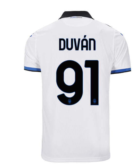 Atalanta Duván Zapata 91 Away Jersey Shirt 22/23