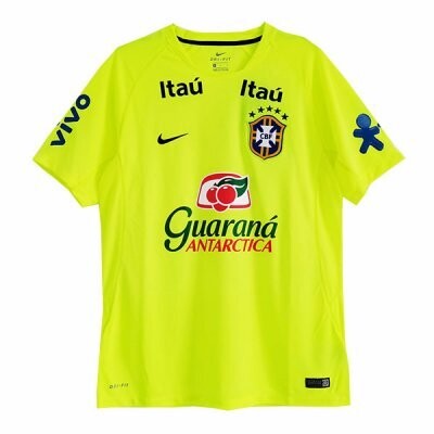 Brazil Fluorescent Green Pre-Match Jersey 20-21