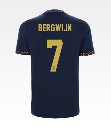 Ajax Steven Bergwijn 7 Away Jersey 22-23