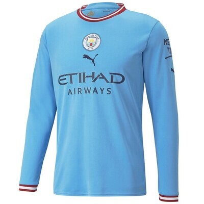 Manchester City Home Long Sleeve Jersey 22-23