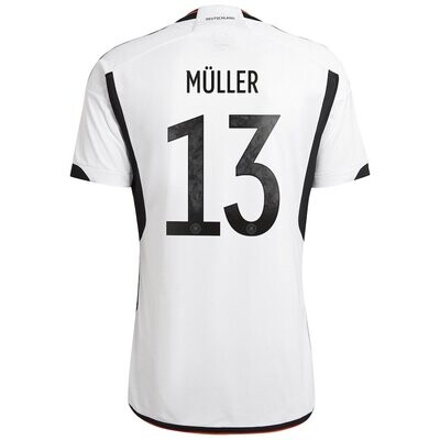 Germany Home Müller 13 World Cup Jersey 2022
