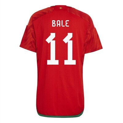 Wales Gareth Bale 11 World Cup Home Jersey 2022
