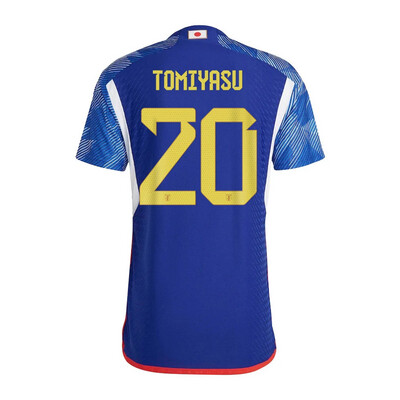 Japan Home  TOMIYASU TAKEHIRO #20 World Cup Jersey 2022