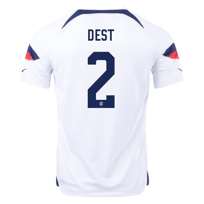 USA Home Dest 2 World Cup White Soccer Jersey 2022