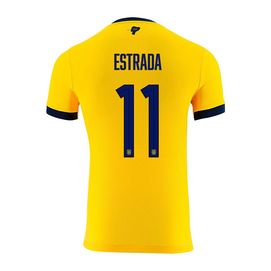 Ecuador Home Michael Estrada #11 World Cup Jersey 2022