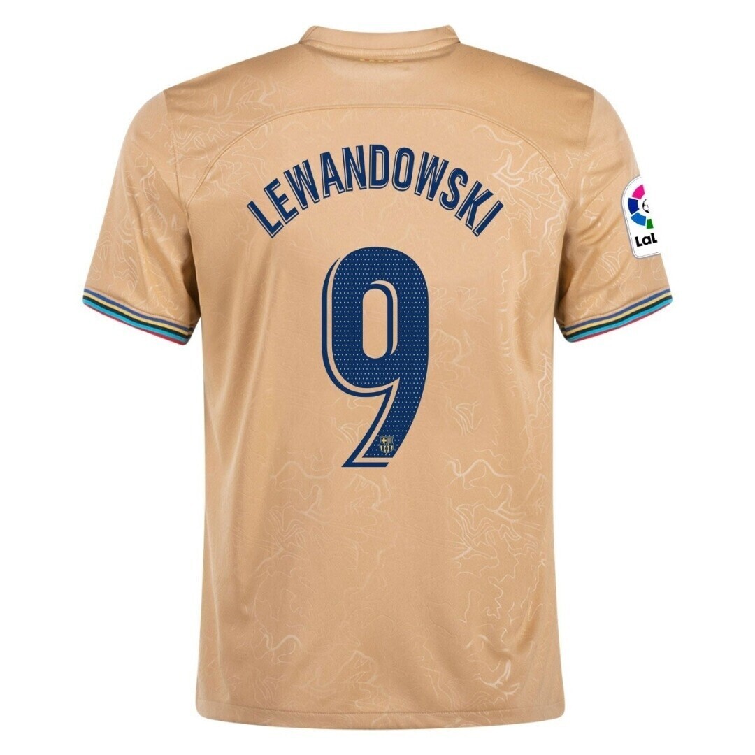 Barcelona  Away Lewandowski 9 Jersey Shirt 2022/23