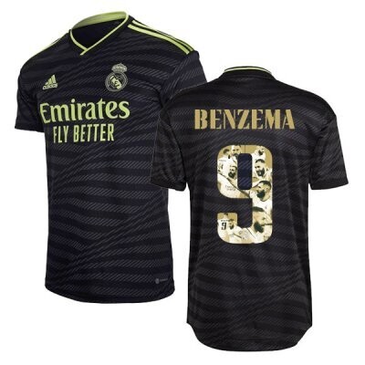 Real Madrid Benzema 9 Ballon d‘Or Special Edition Third Jersey 22-23