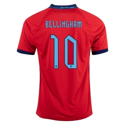 England Jude Bellingham #10 Away World Cup Jersey 2022
