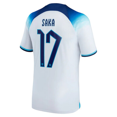 England Home Saka 17 World Cup Jersey 2022