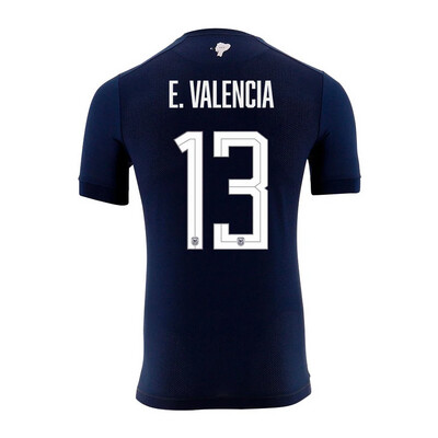 Ecuador Away Enner Valencia #13 World Cup Jersey 2022