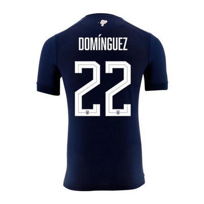 Ecuador Away Alexander Domínguez #22 World Cup Jersey 2022