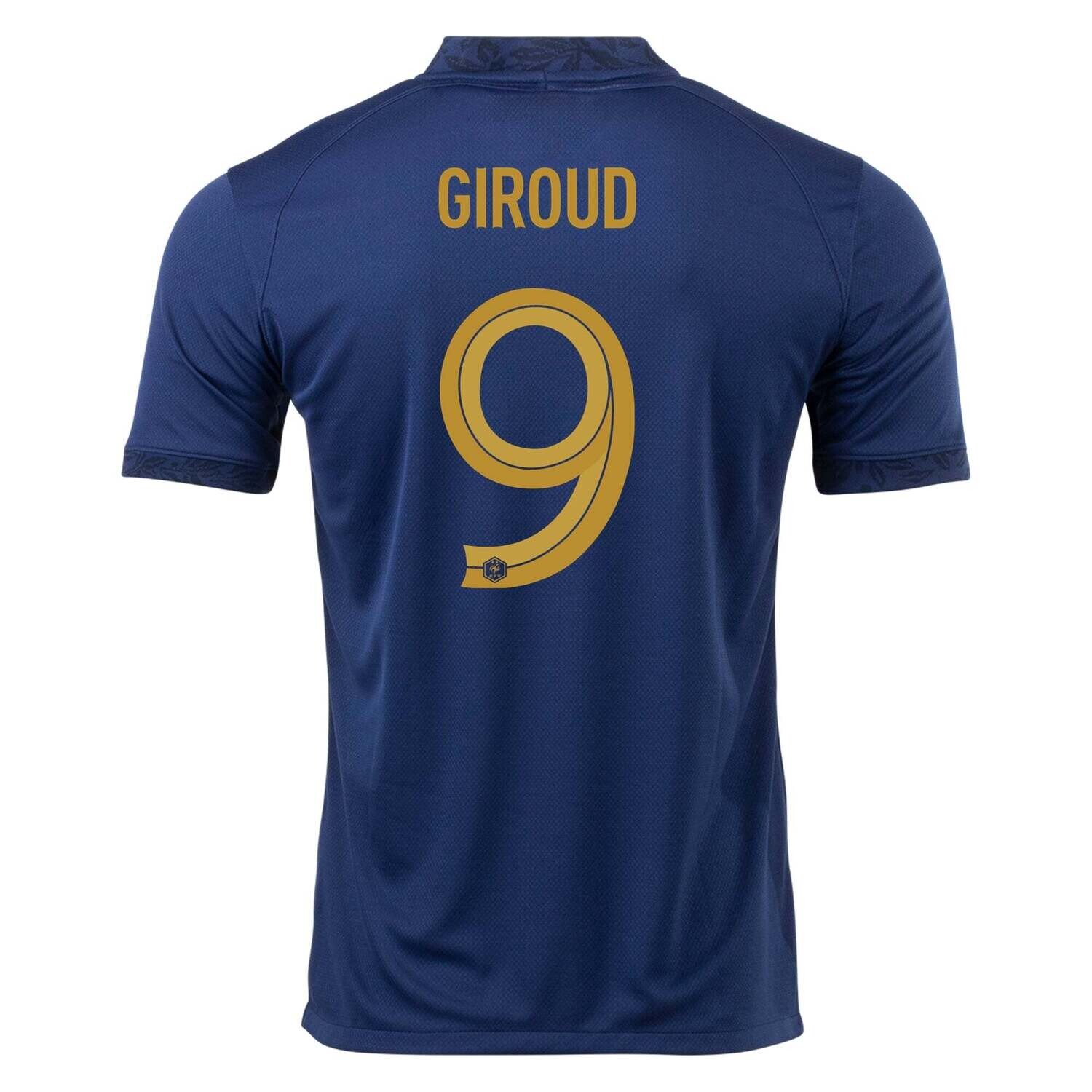 France Home Giroud 9 World Cup Jersey 2022