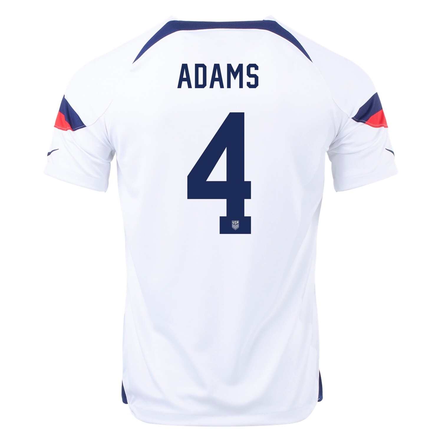 USA Home Tyler Adams 4 World Cup White Soccer Jersey 2022