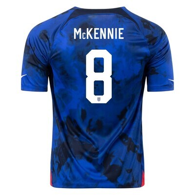 USA  Away  McKennie  8 World Cup  Soccer Jersey 2022