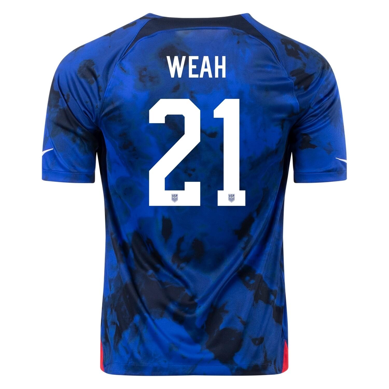 USA  Away  Tim Weah 21  World Cup  Soccer Jersey 2022