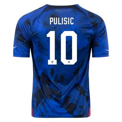 USA  Away  Pulisic 10 World Cup  Soccer Jersey 2022