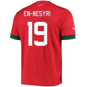 Morocco Home Youssef En-Nesyri #19 World Cup Soccer Jersey 22/23
