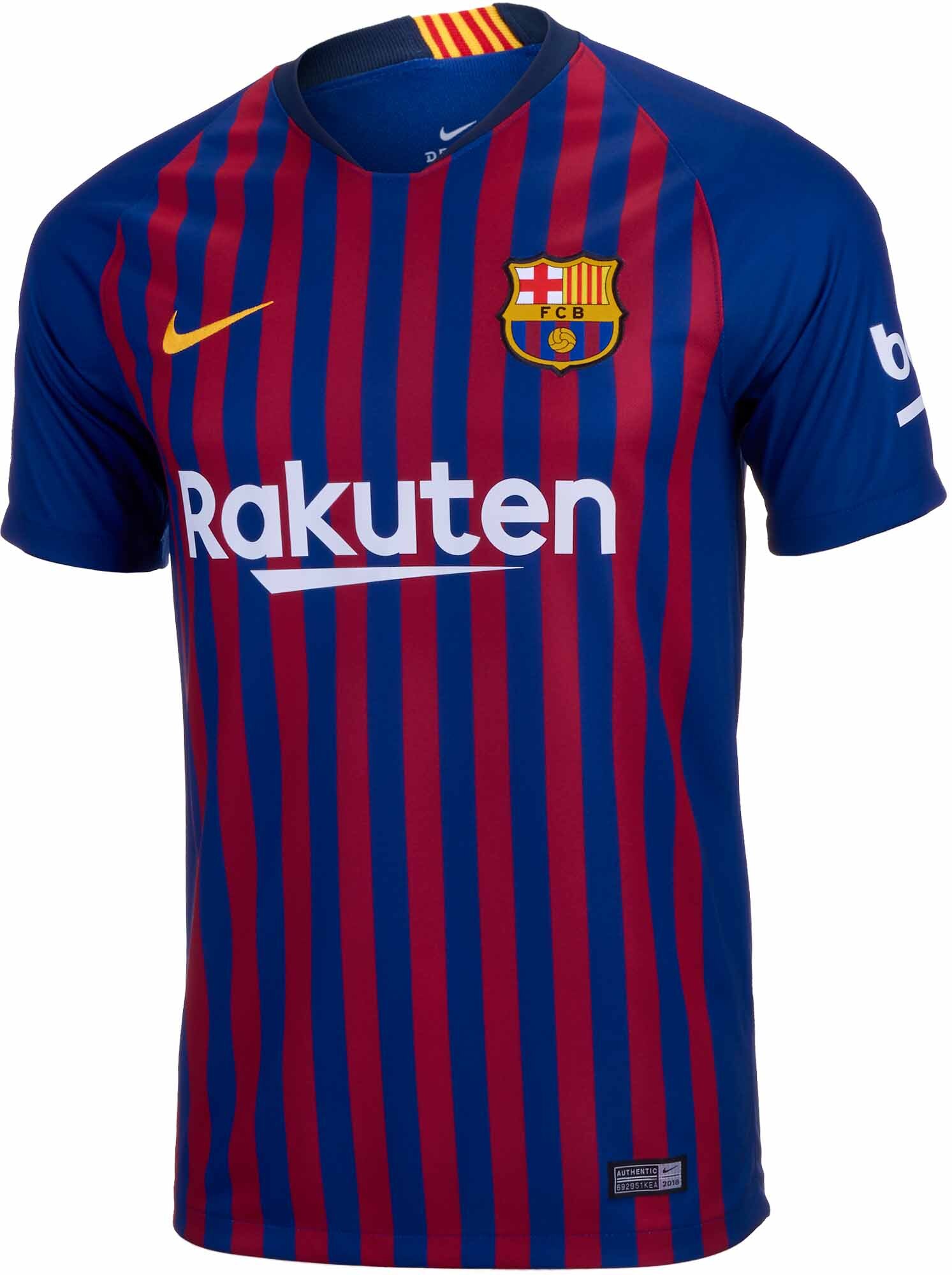 Barcelona Home Messi 10 Retro Jersey Shirt 18/19