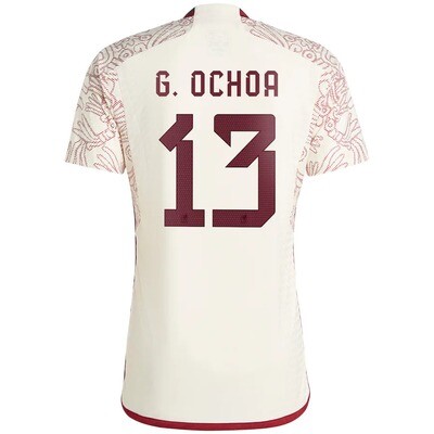 Mexico Guillermo Ochoa 13 Away World Cup Jersey 2022 (Player Version)