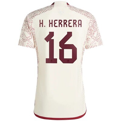 Mexico Héctor Herrera 16 Away World Cup Jersey 2022 (Player Version)