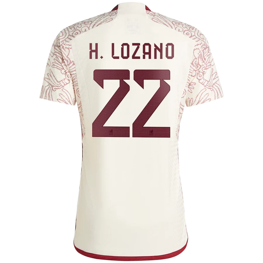 Mexico Hirving Lozano 22 Away World Cup Jersey 2022 (Player Version)