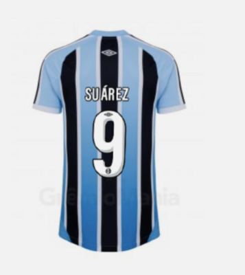 Official Umbro Gremio Suarez 9 Home Jersey 2022