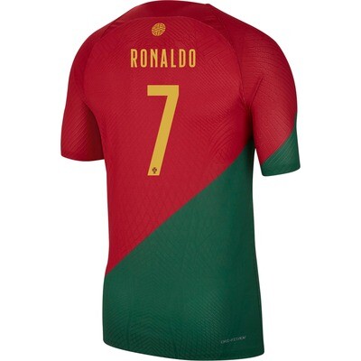Portugal Home Cristiano Ronaldo #7 World Cup Jersey 2022 (Player Version)