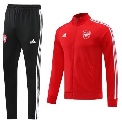 22-23 Arsenal All Red Full Zip Tracksuit