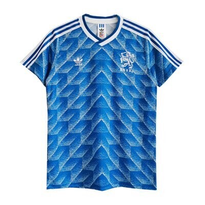 1988 Netherlands Away Blue Retro Jersey