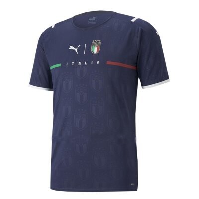 21-22 Italy Goalkeeper Navy Soccer Jersey Shirt