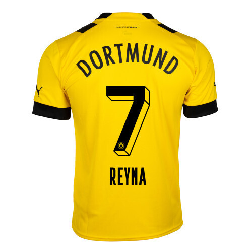 Borussia Dortmund Giovanni Reyna 7 Home Jersey 2022-23
