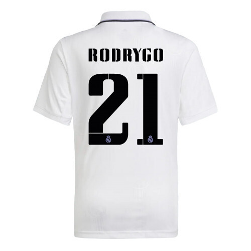 Real Madrid Rodrygo 21 Home Jersey Shirt 22-23