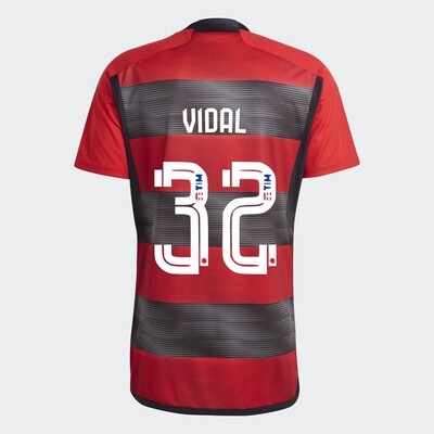 Flamengo Home Arturo Vidal 32 Jersey Shirt 2023/24
