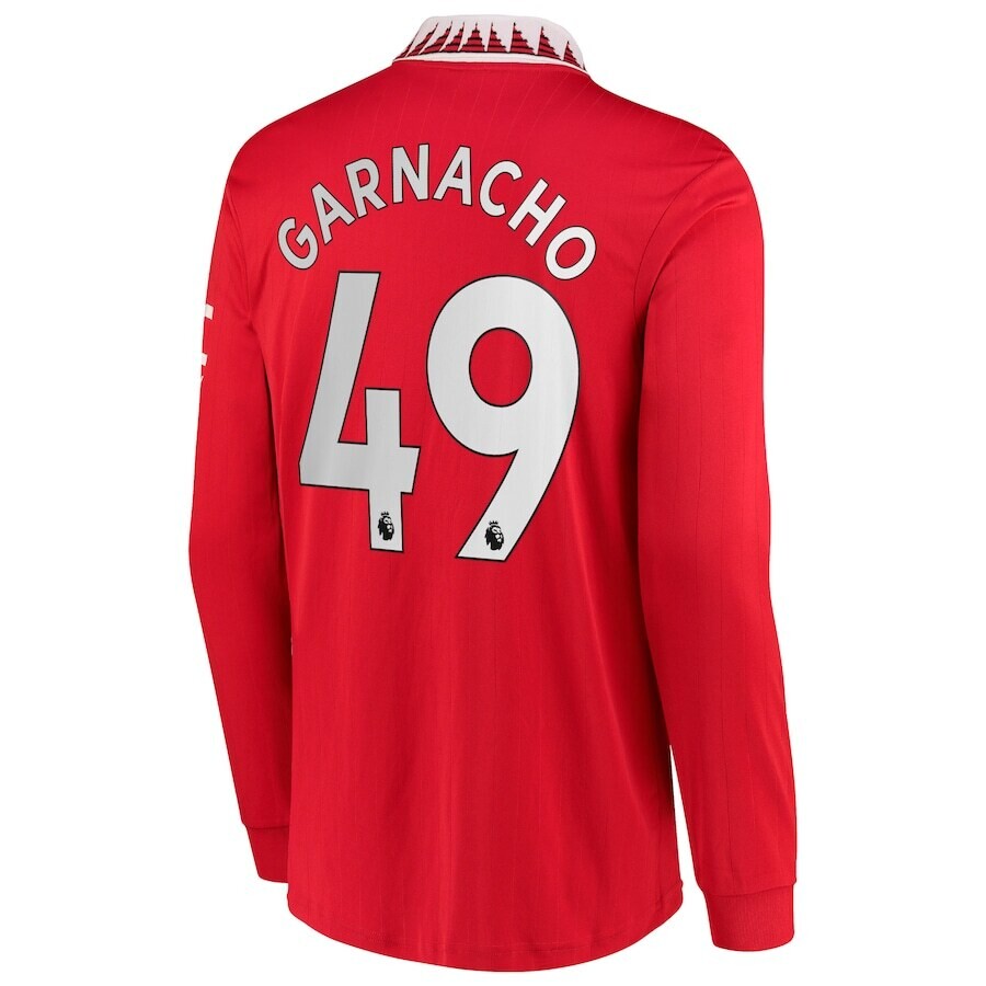 Manchester United Garnacho 49 Home Long Sleeve Jersey 22/23